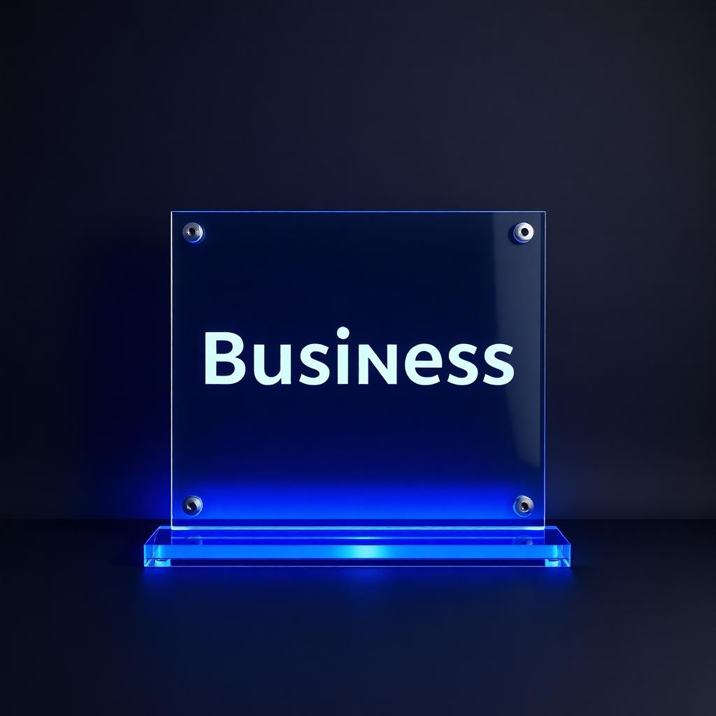 Reactor Acrylic Panel — a UV printed rigid sign panel mounted upright, customized with UV printing by Furnace Design Lab