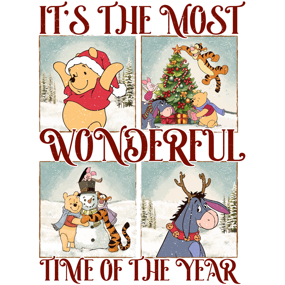 Christmas DTF transfer design
