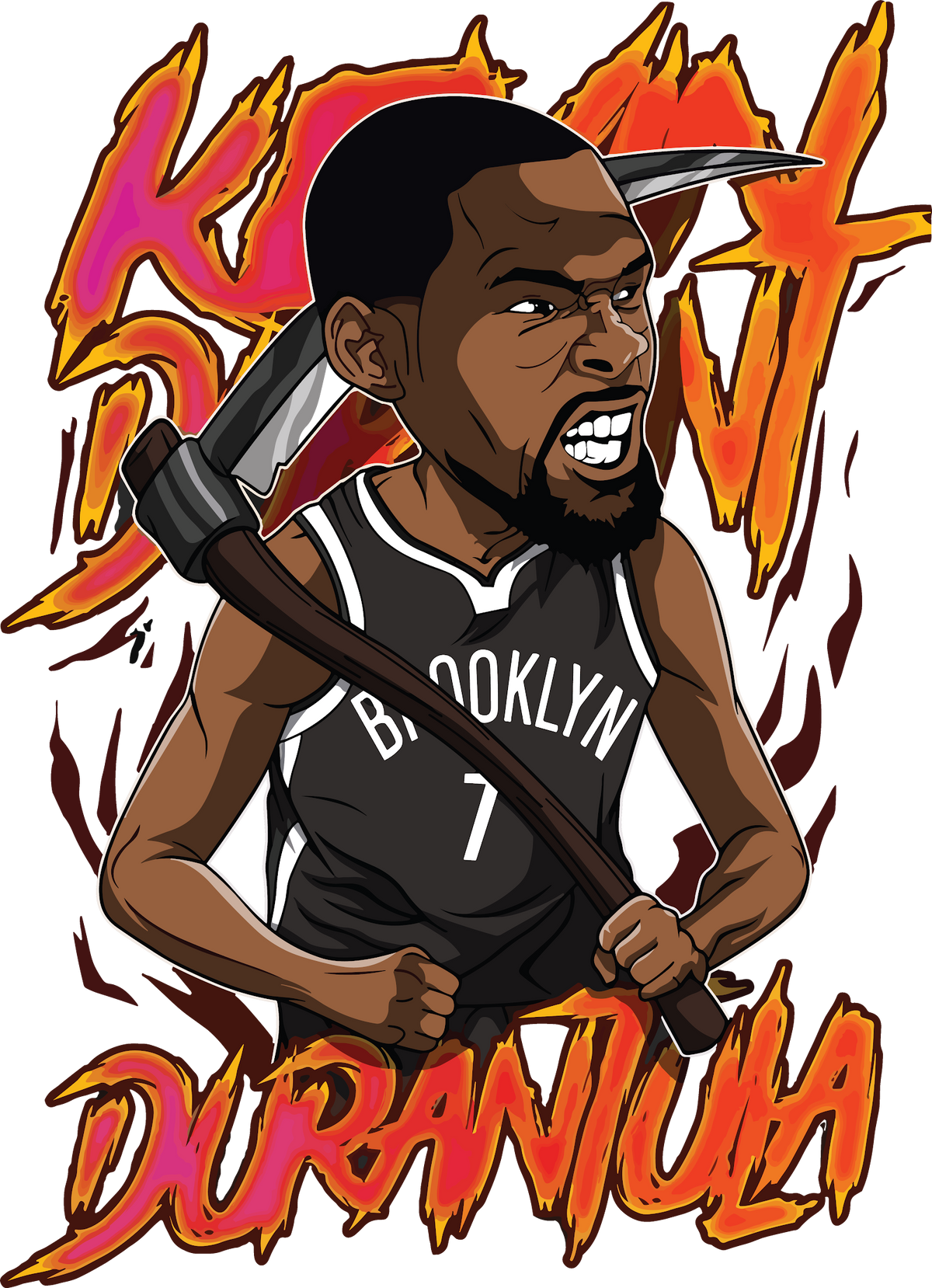 Basketball DTF transfer design