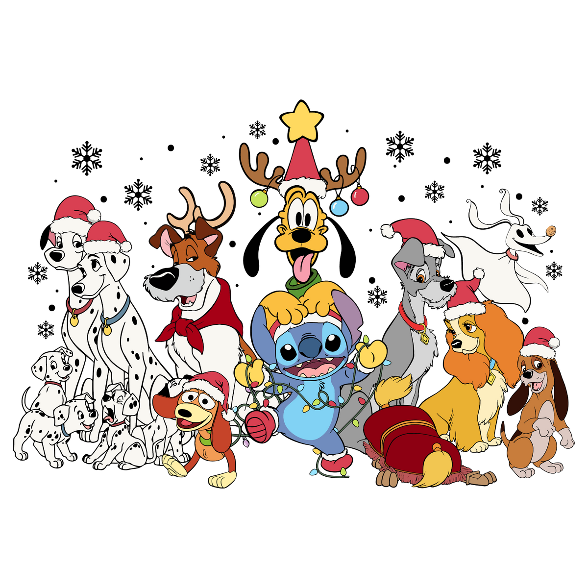 Christmas DTF transfer design