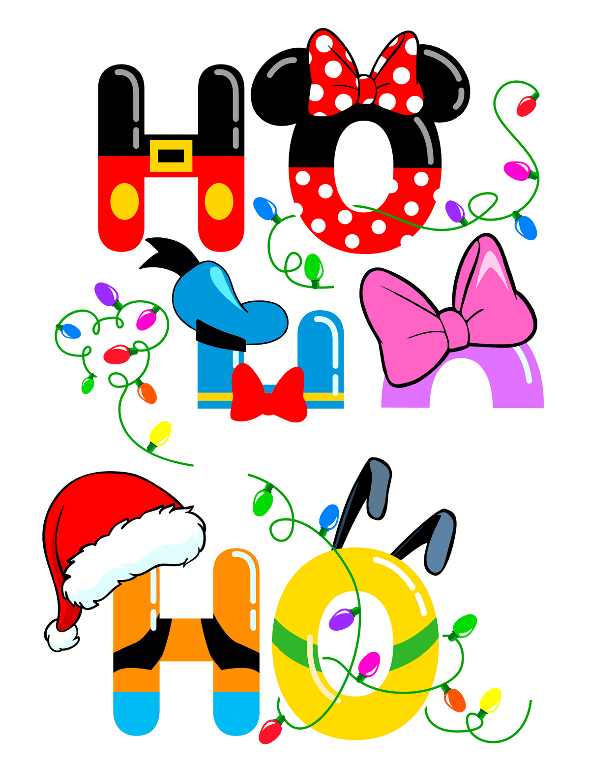 Christmas DTF transfer design
