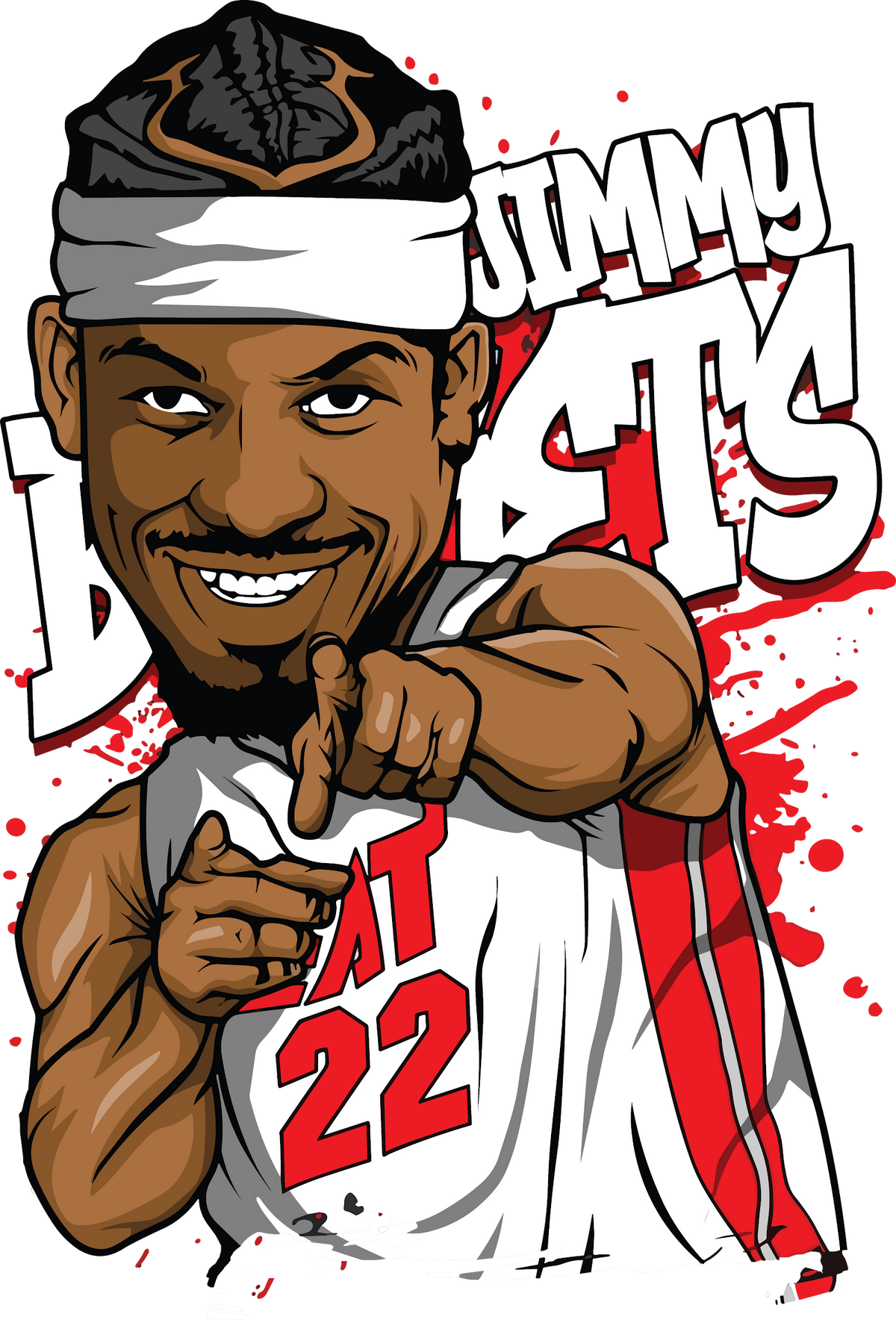 Basketball DTF transfer design