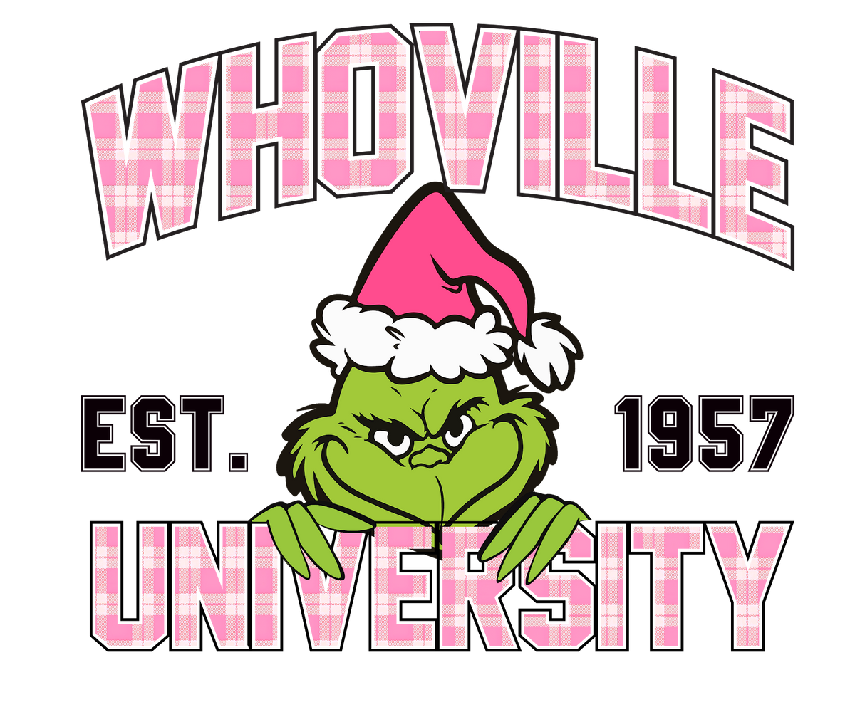 Grinch Christmas DTF transfer design