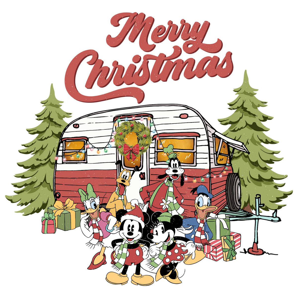 Christmas DTF transfer design