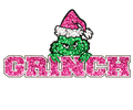 Grinch Christmas DTF transfer design