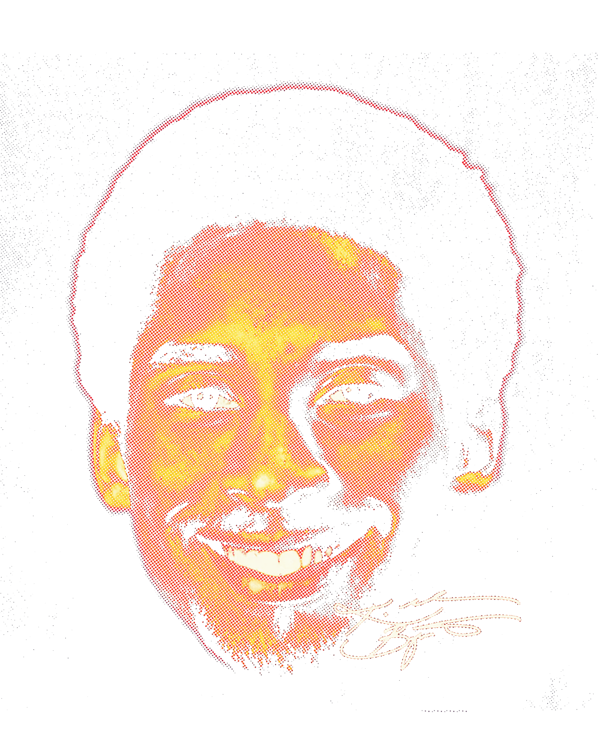 Halftone DTF transfer design