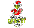 Grinch Christmas DTF transfer design