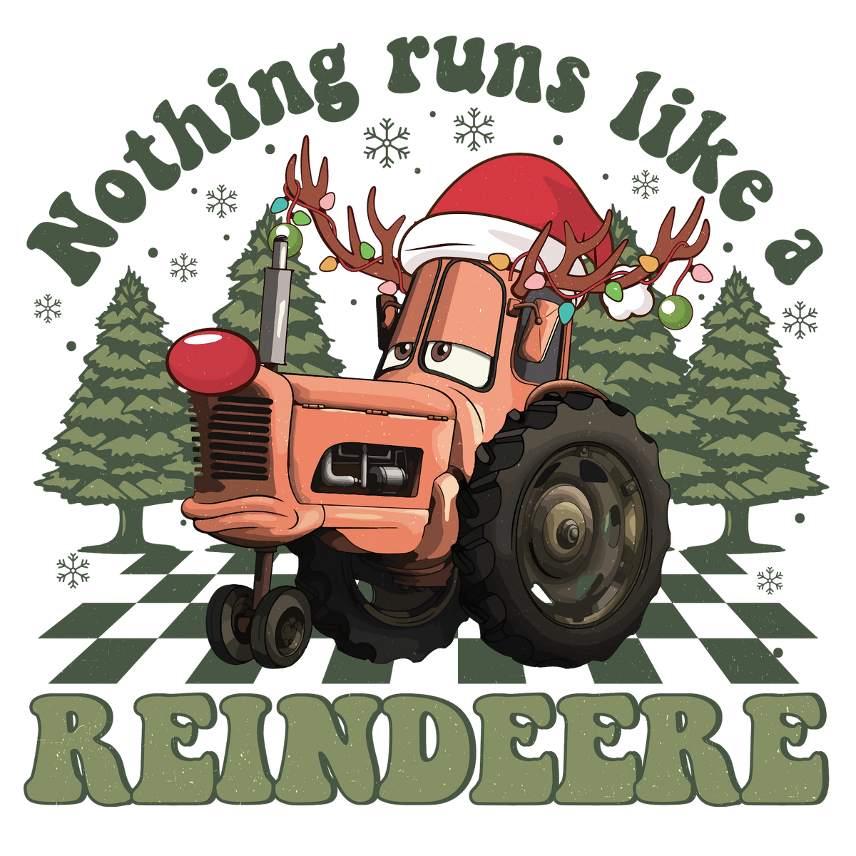 Christmas DTF transfer design