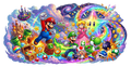 Mario UV printed glass tumbler wrap design