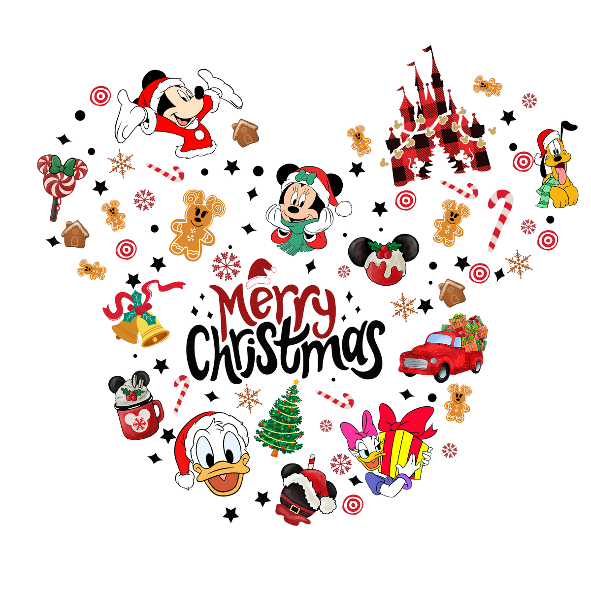 Christmas DTF transfer design