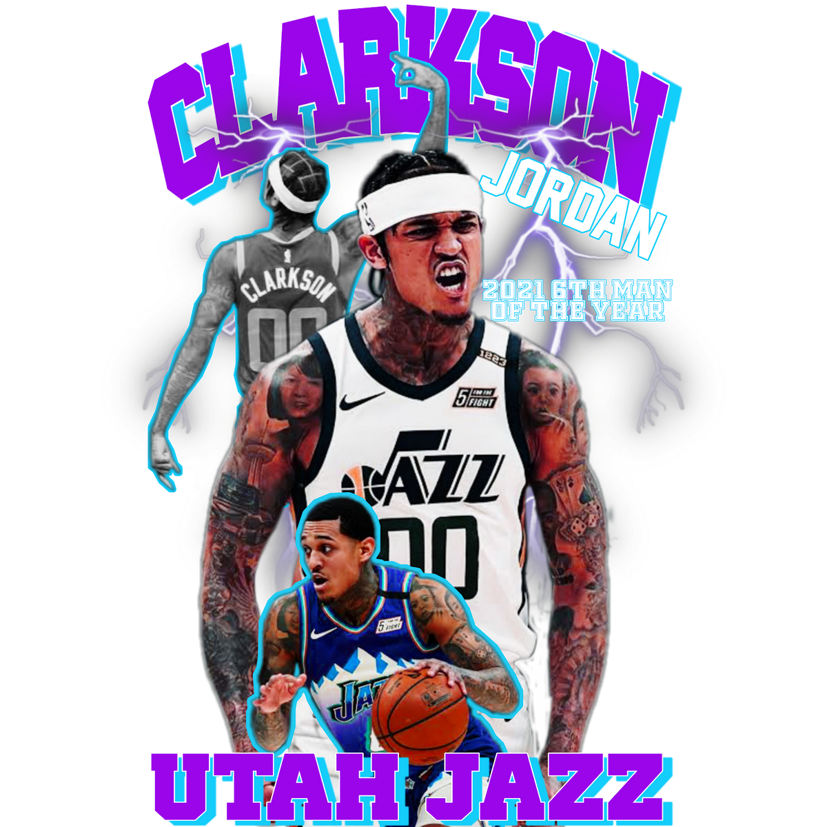 Basketball DTF transfer design