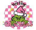 Grinch Christmas DTF transfer design