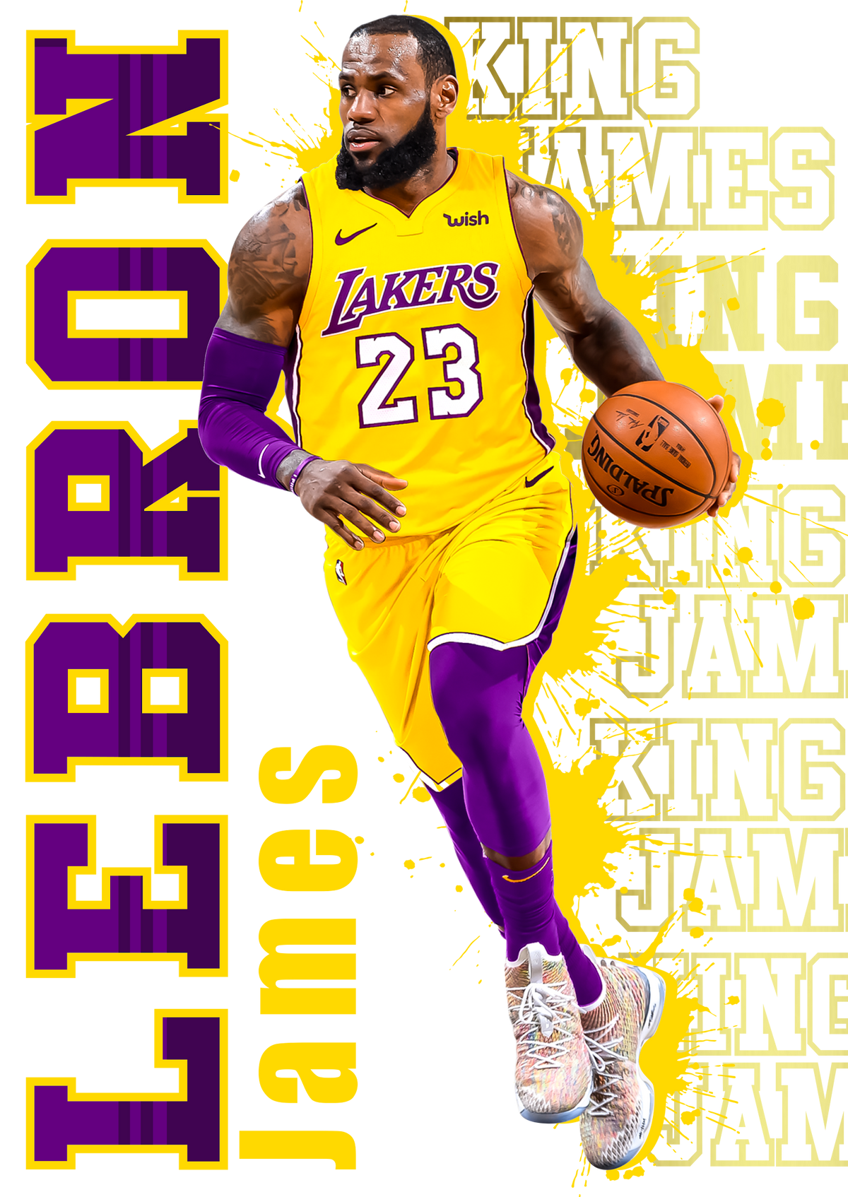 Basketball DTF transfer design