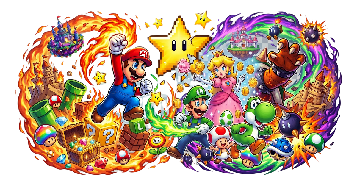Mario UV printed glass tumbler wrap design