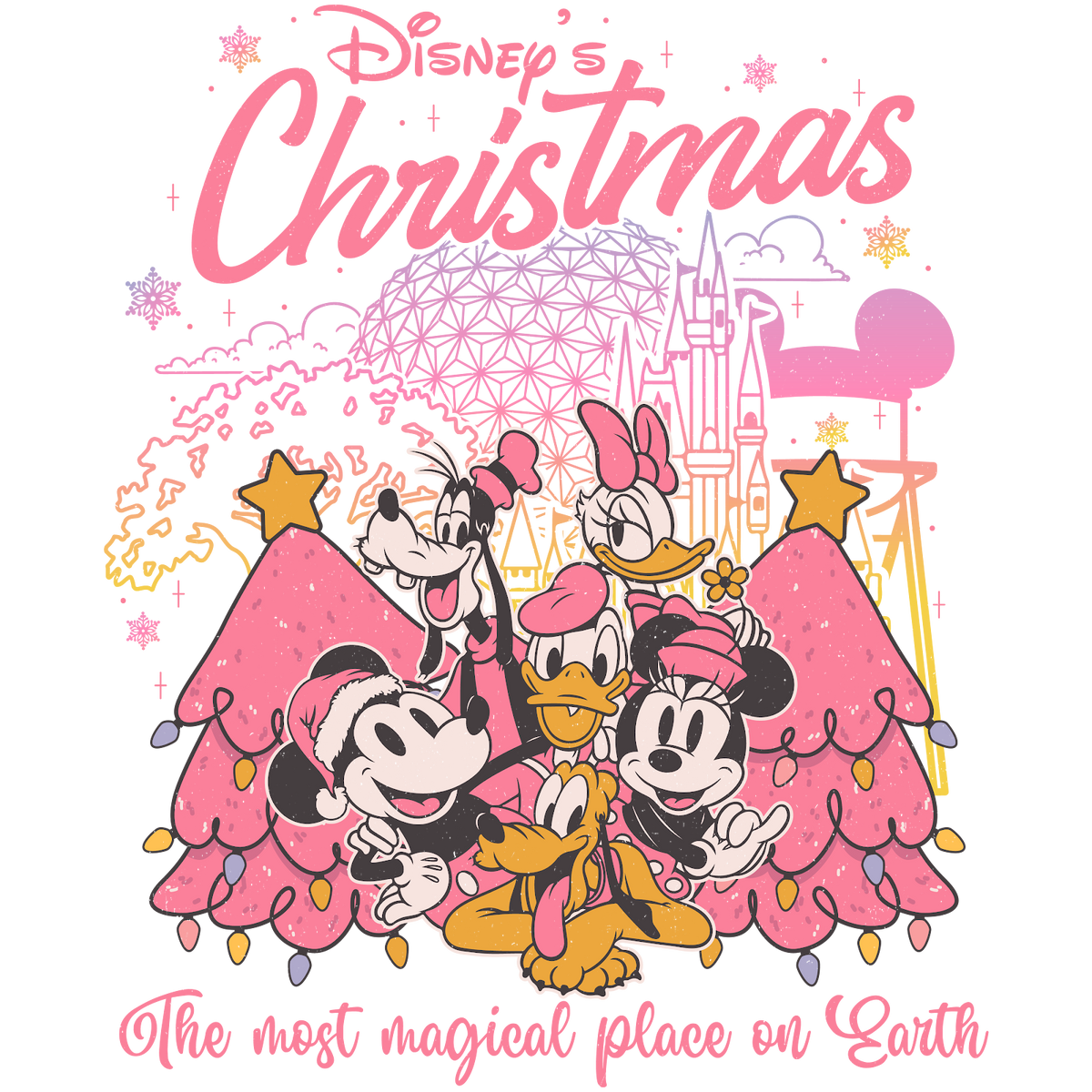 Christmas DTF transfer design