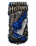 Pressed Into History full-back design
