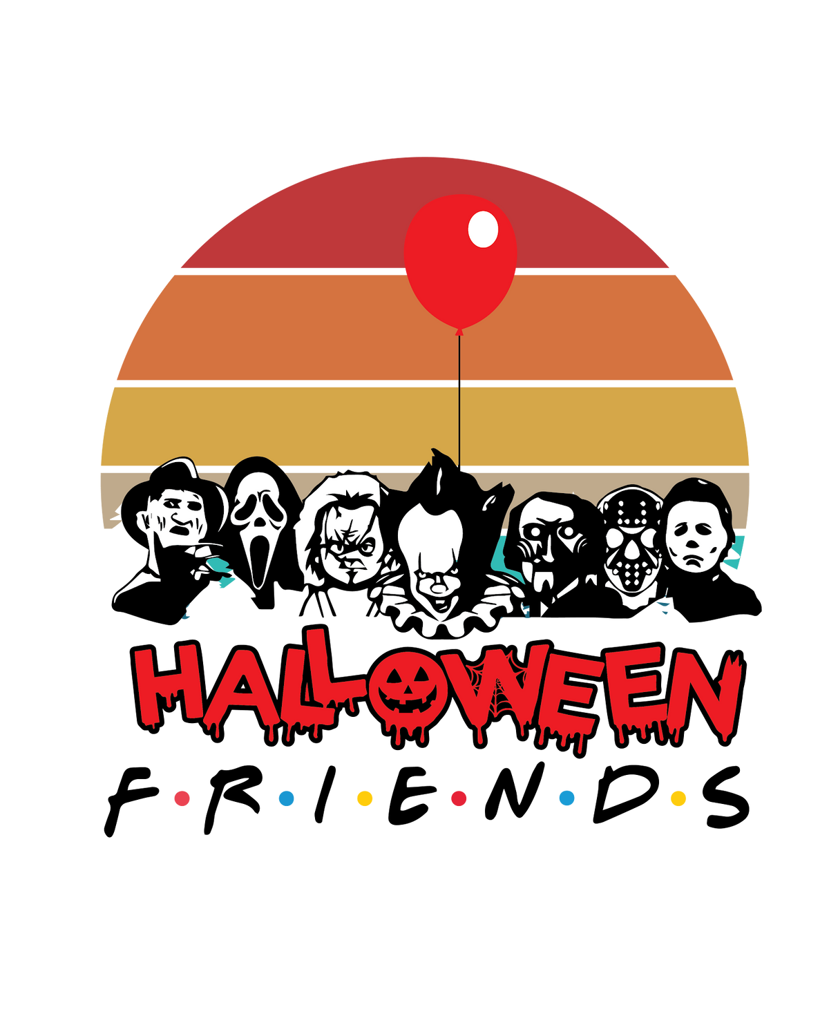 Halloween DTF transfer design
