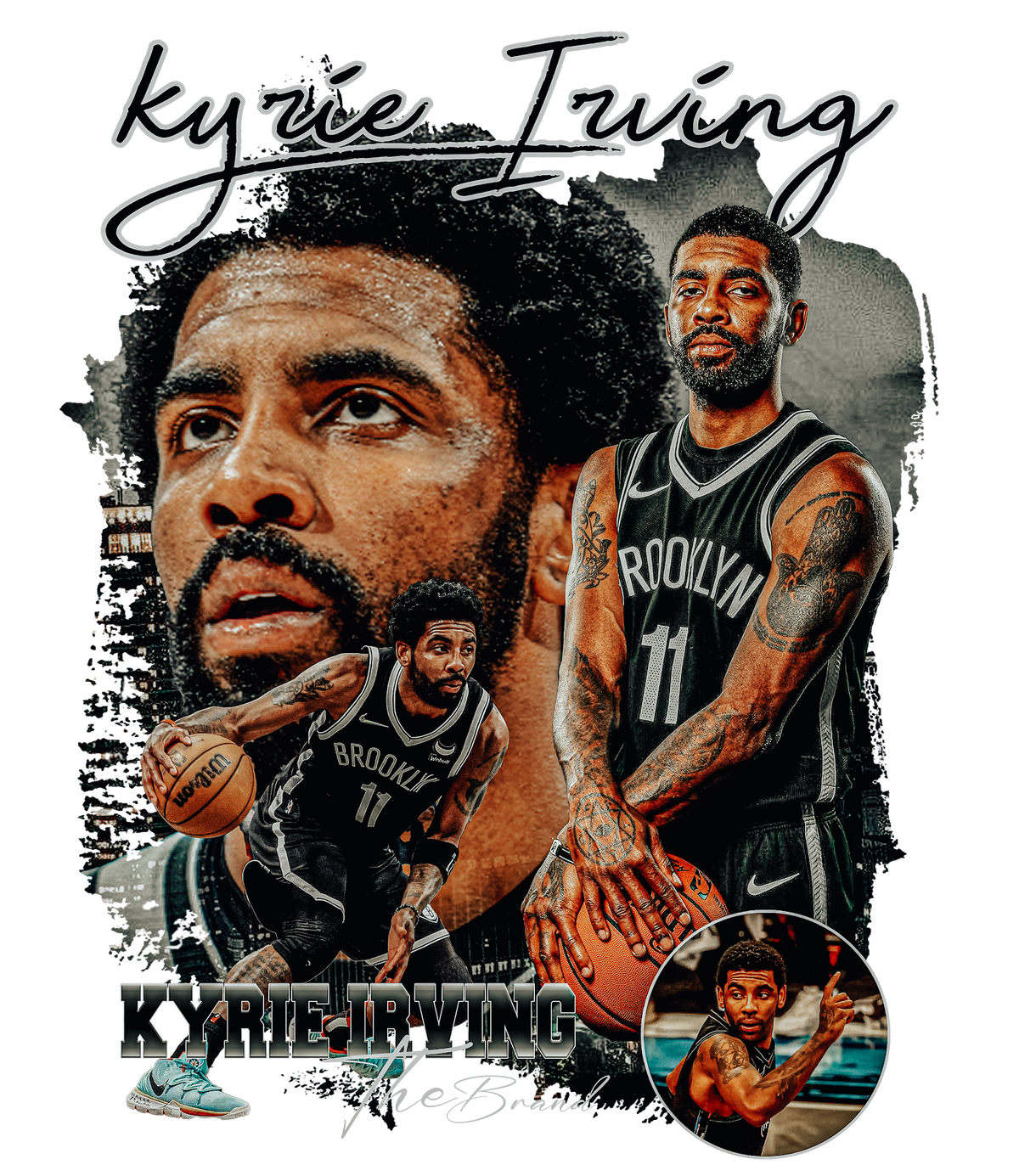 Vintage-style sports DTF transfer design