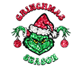 Grinch Christmas DTF transfer design