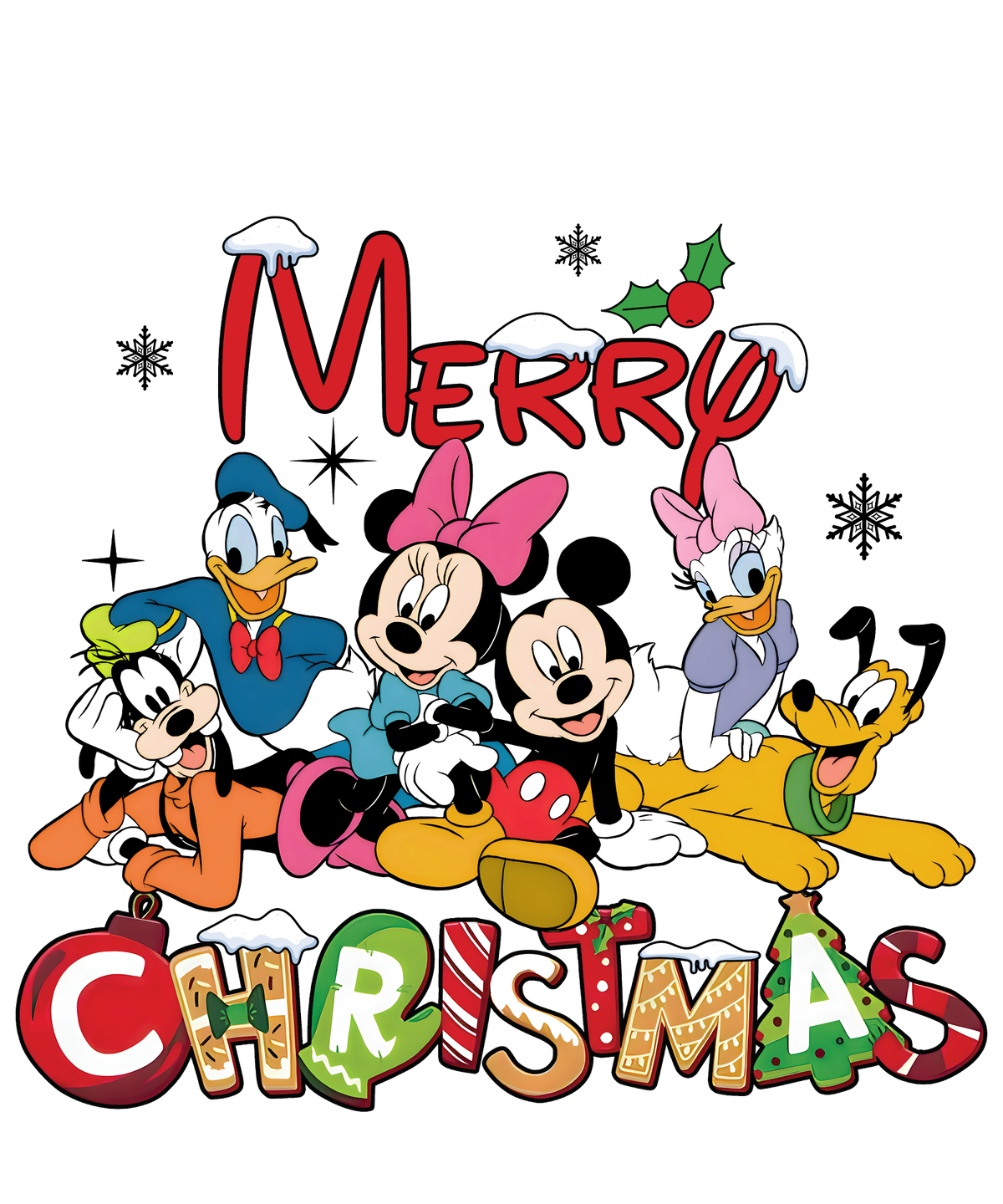 Christmas DTF transfer design