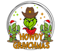 Grinch Christmas DTF transfer design