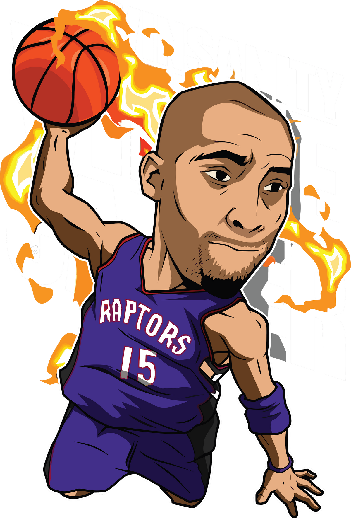 Basketball DTF transfer design