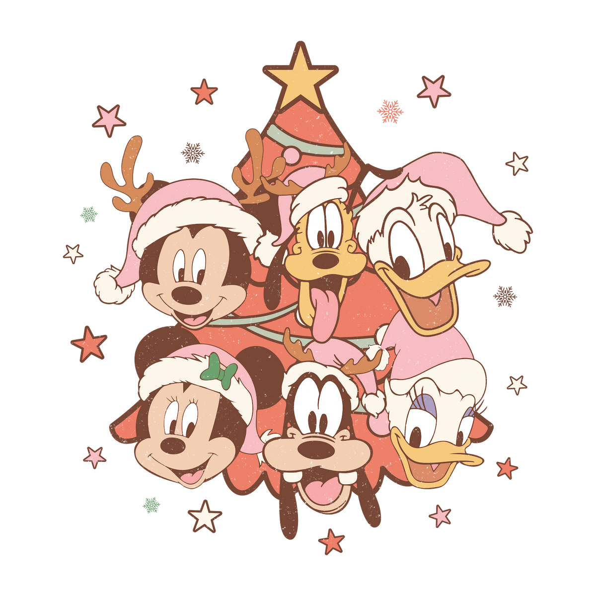 Christmas DTF transfer design