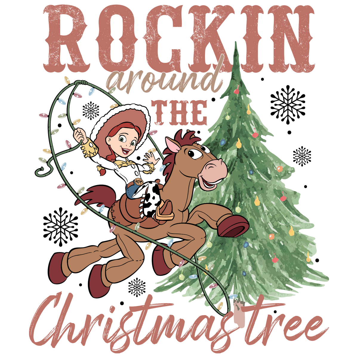 Christmas DTF transfer design