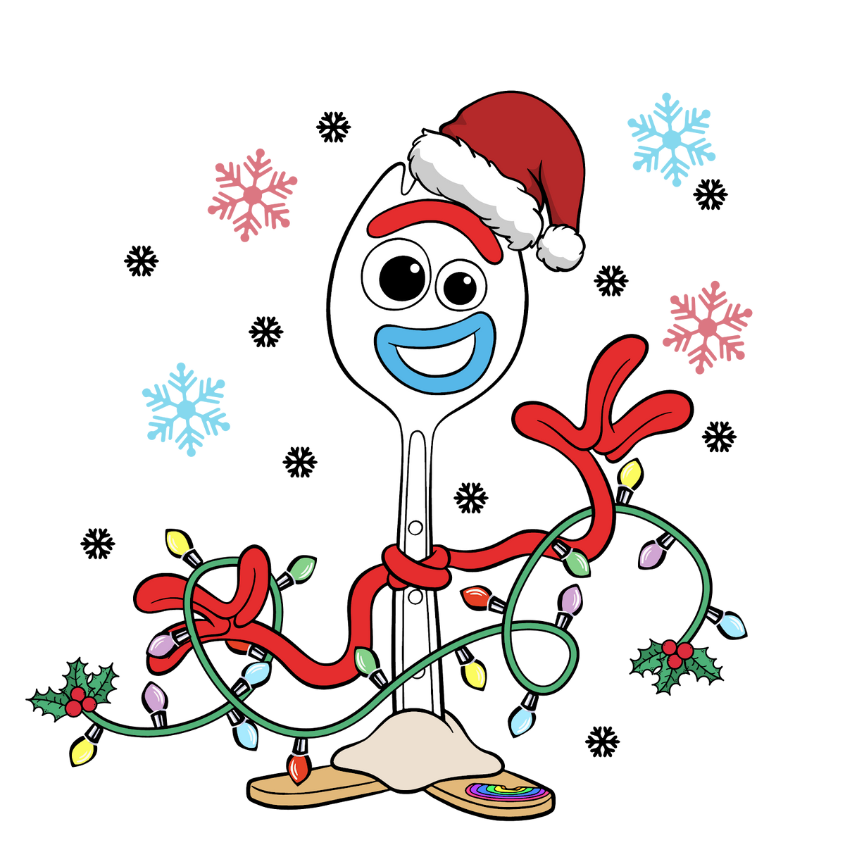 Christmas DTF transfer design