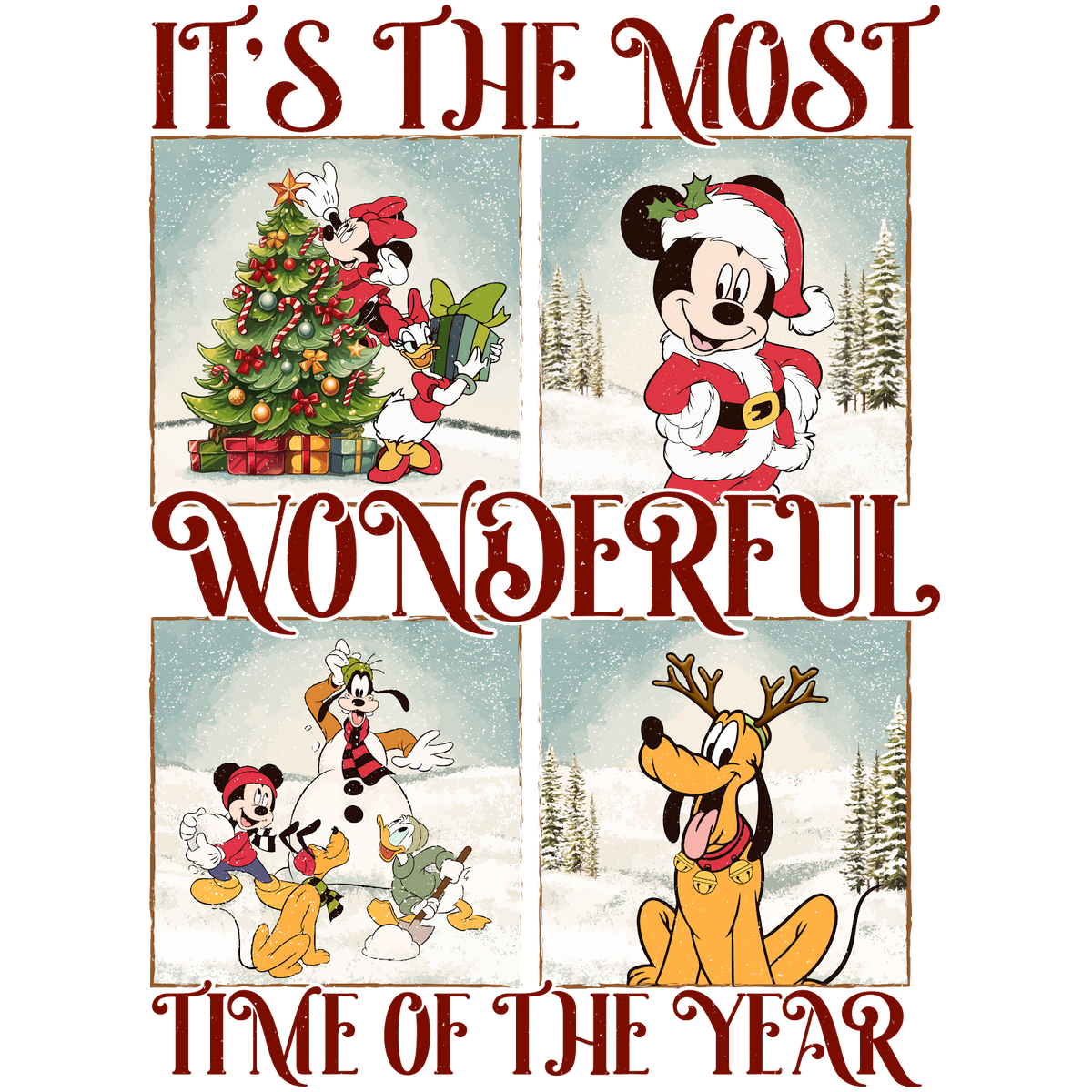 Christmas DTF transfer design