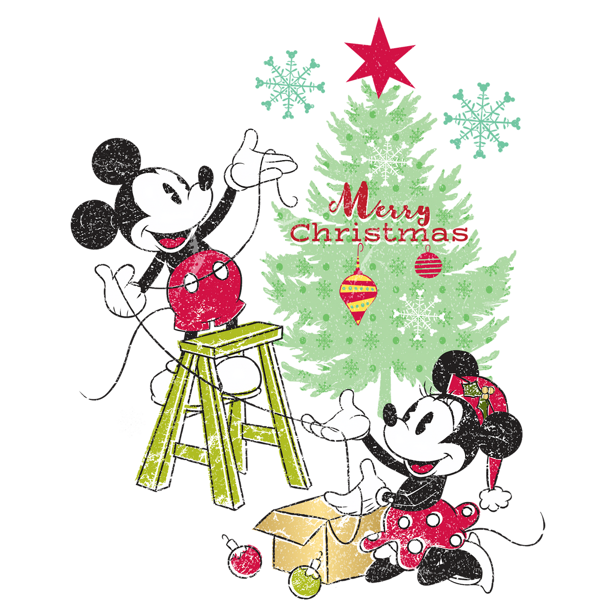 Christmas DTF transfer design