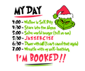 Grinch Christmas DTF transfer design