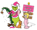 Grinch Christmas DTF transfer design
