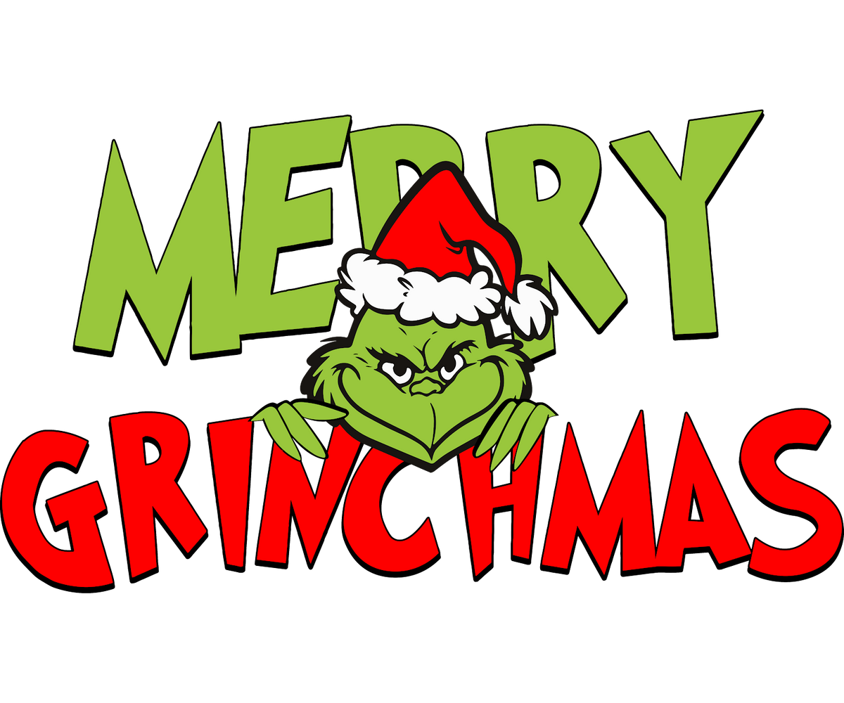 Grinch Christmas DTF transfer design