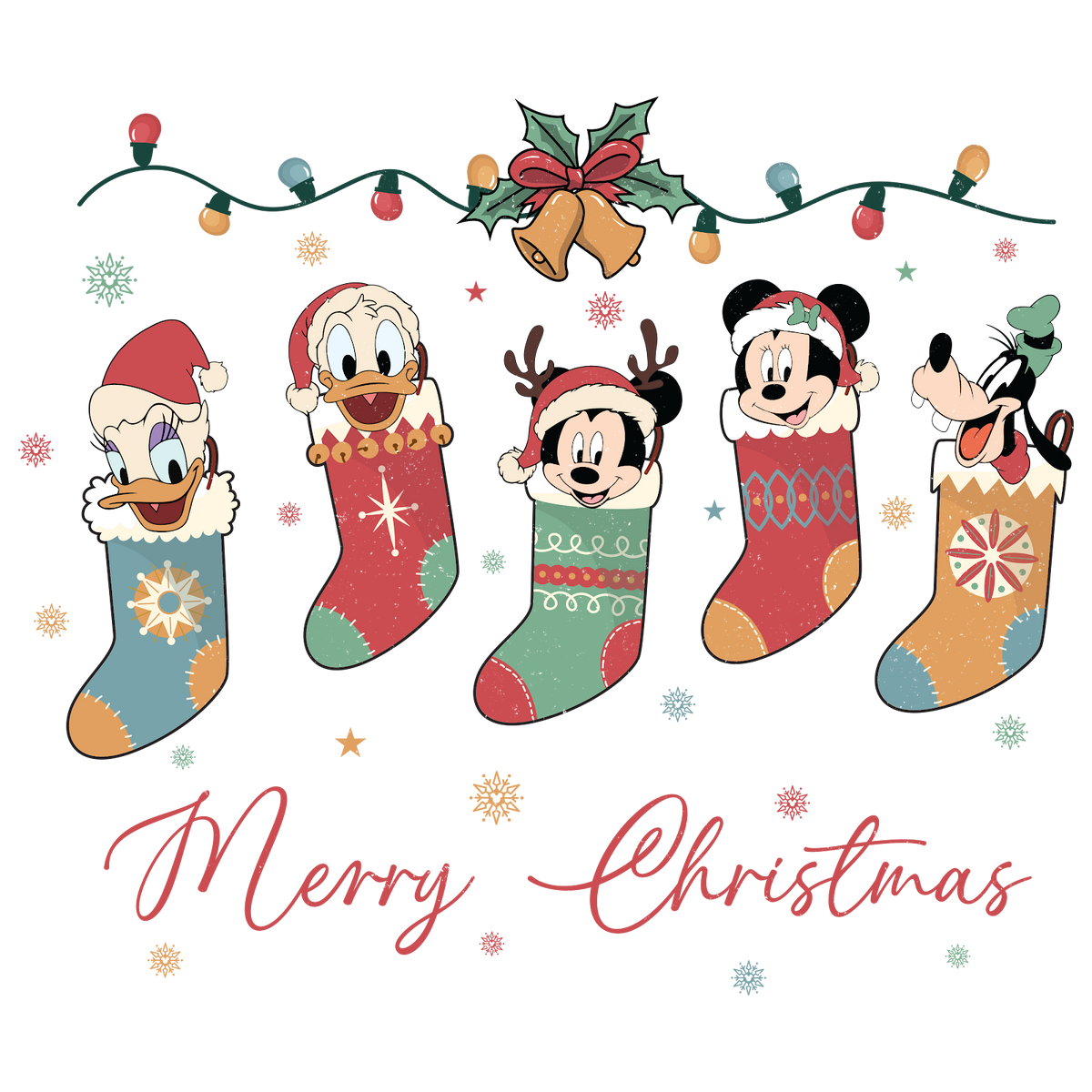 Christmas DTF transfer design