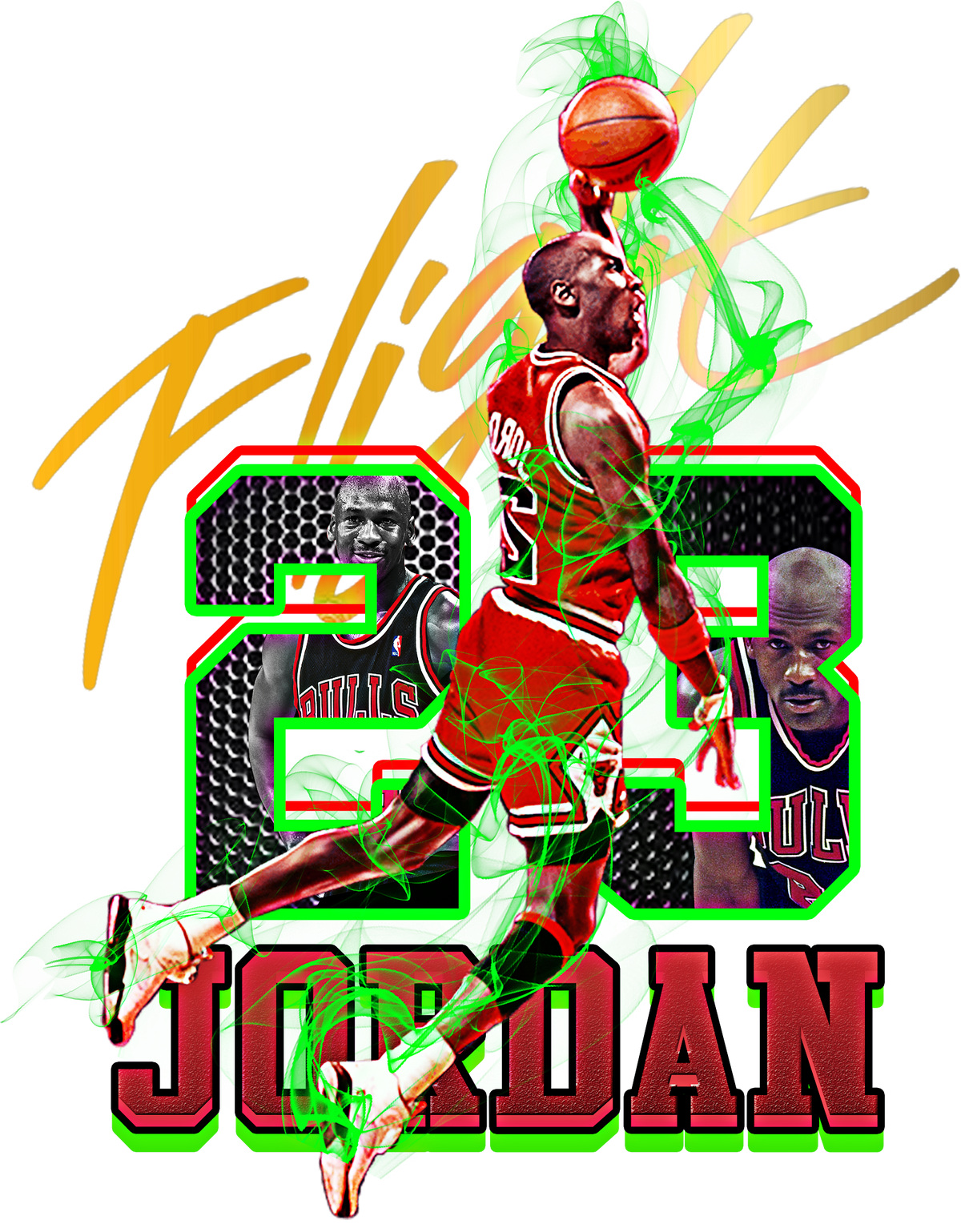Basketball DTF transfer design