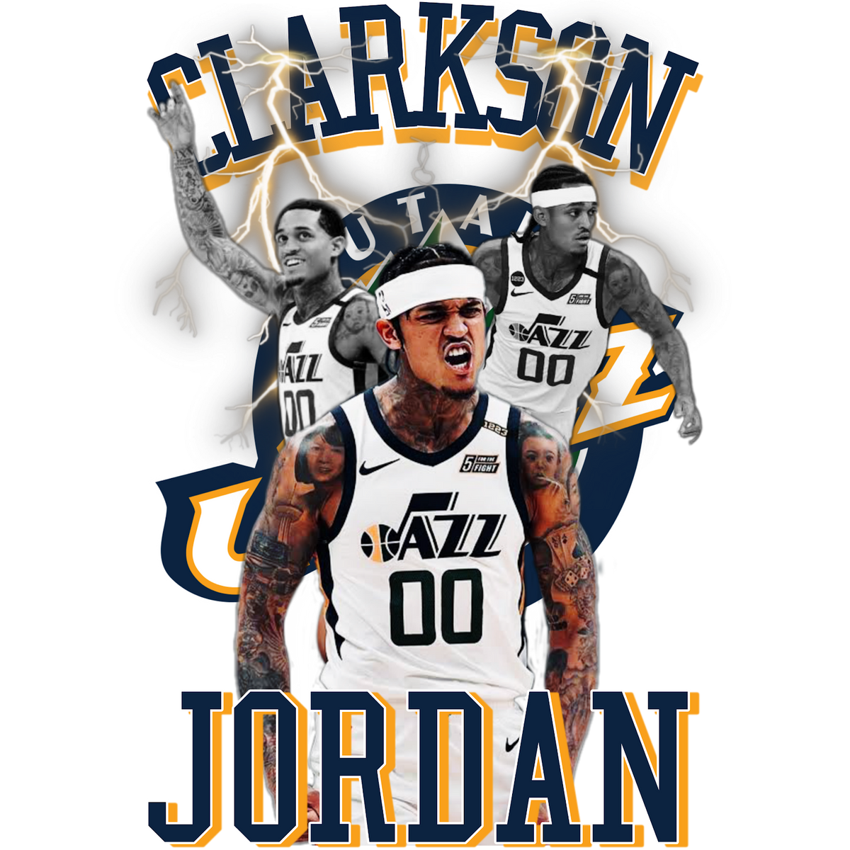 Basketball DTF transfer design