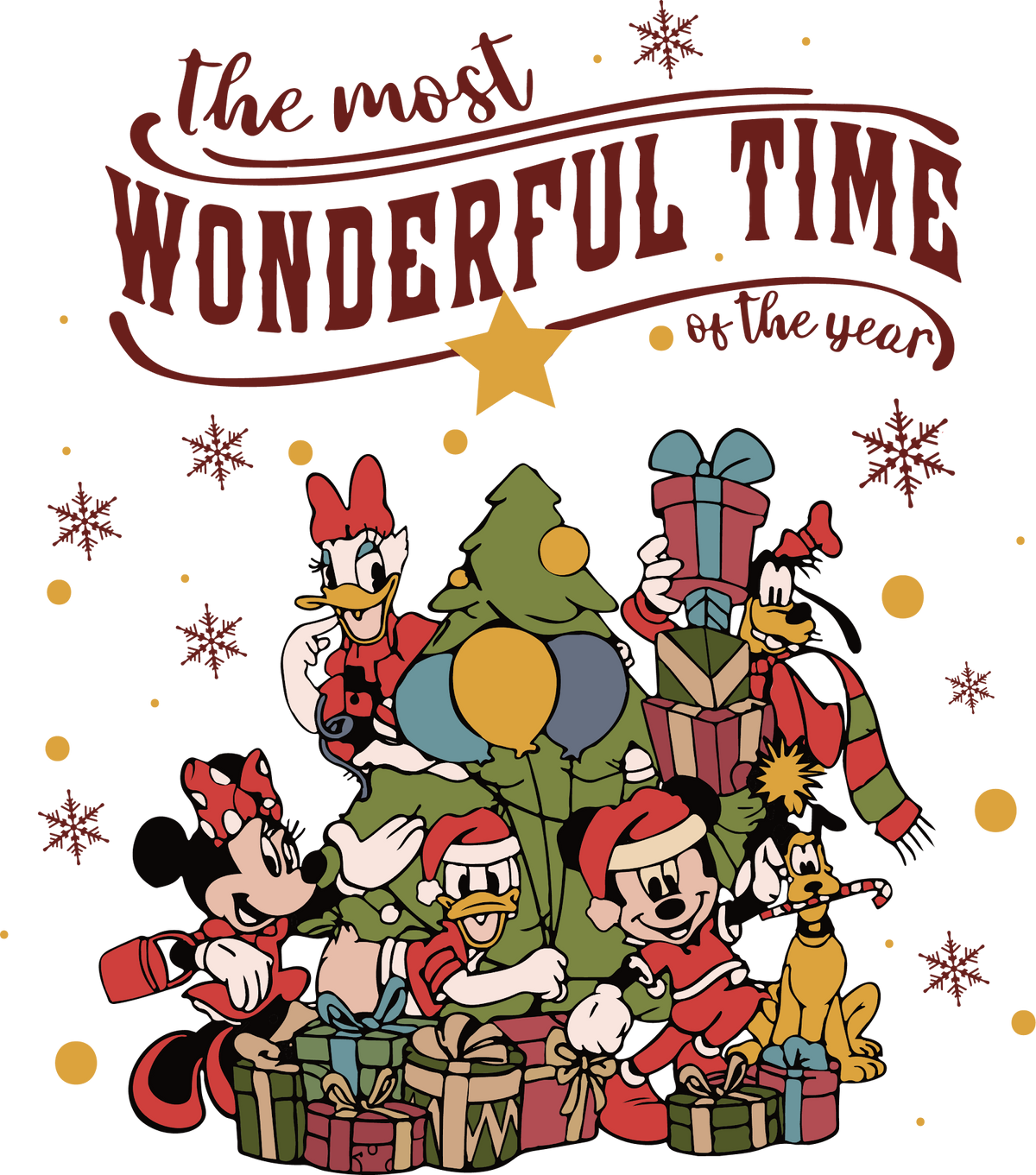 Christmas DTF transfer design