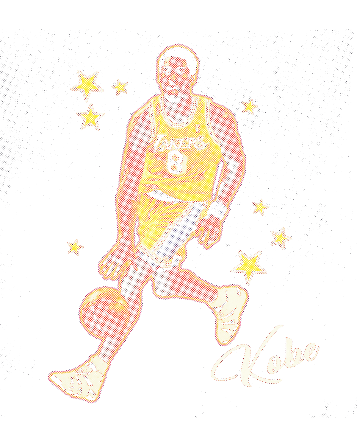 Halftone DTF transfer design