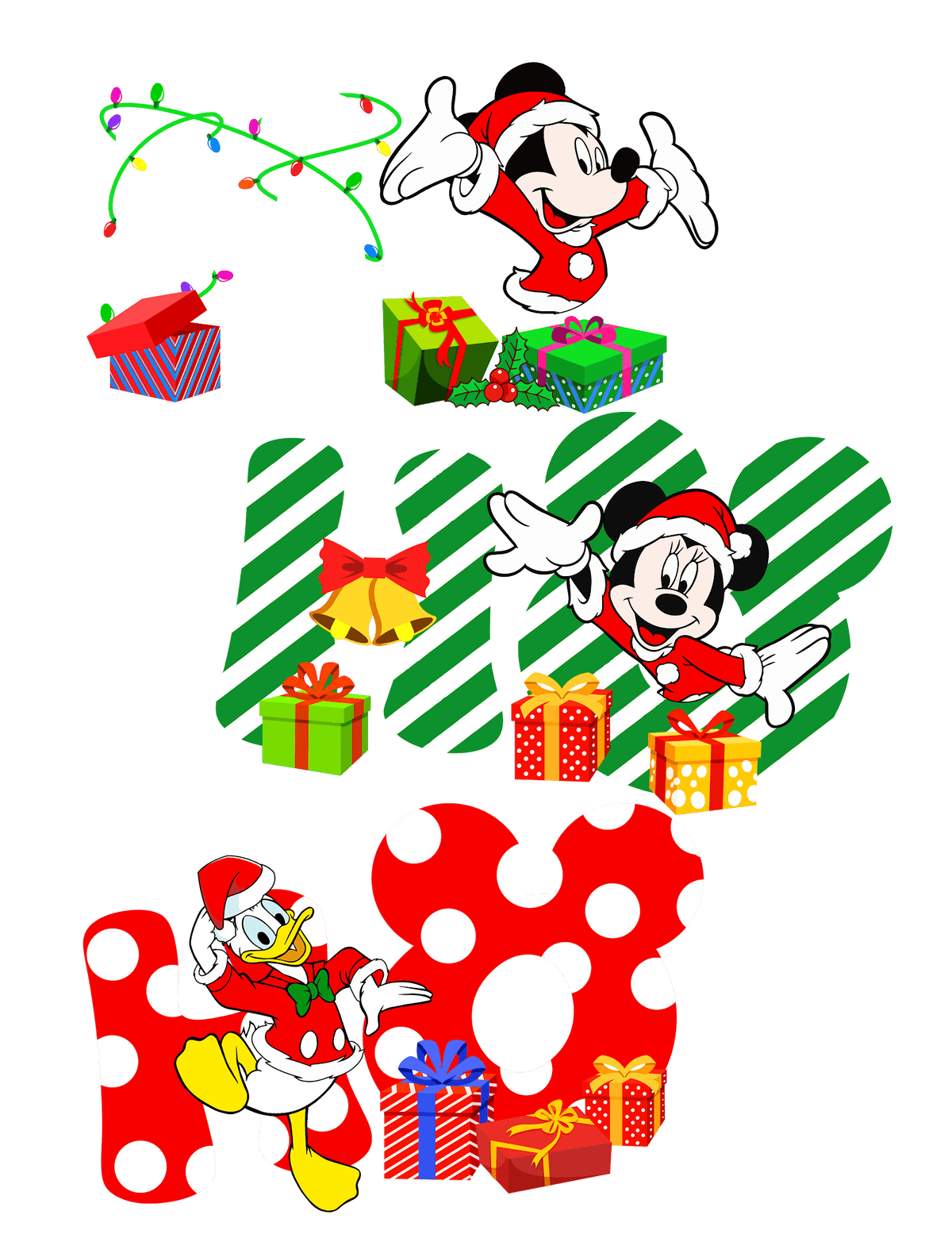Christmas DTF transfer design
