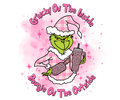 Grinch Christmas DTF transfer design