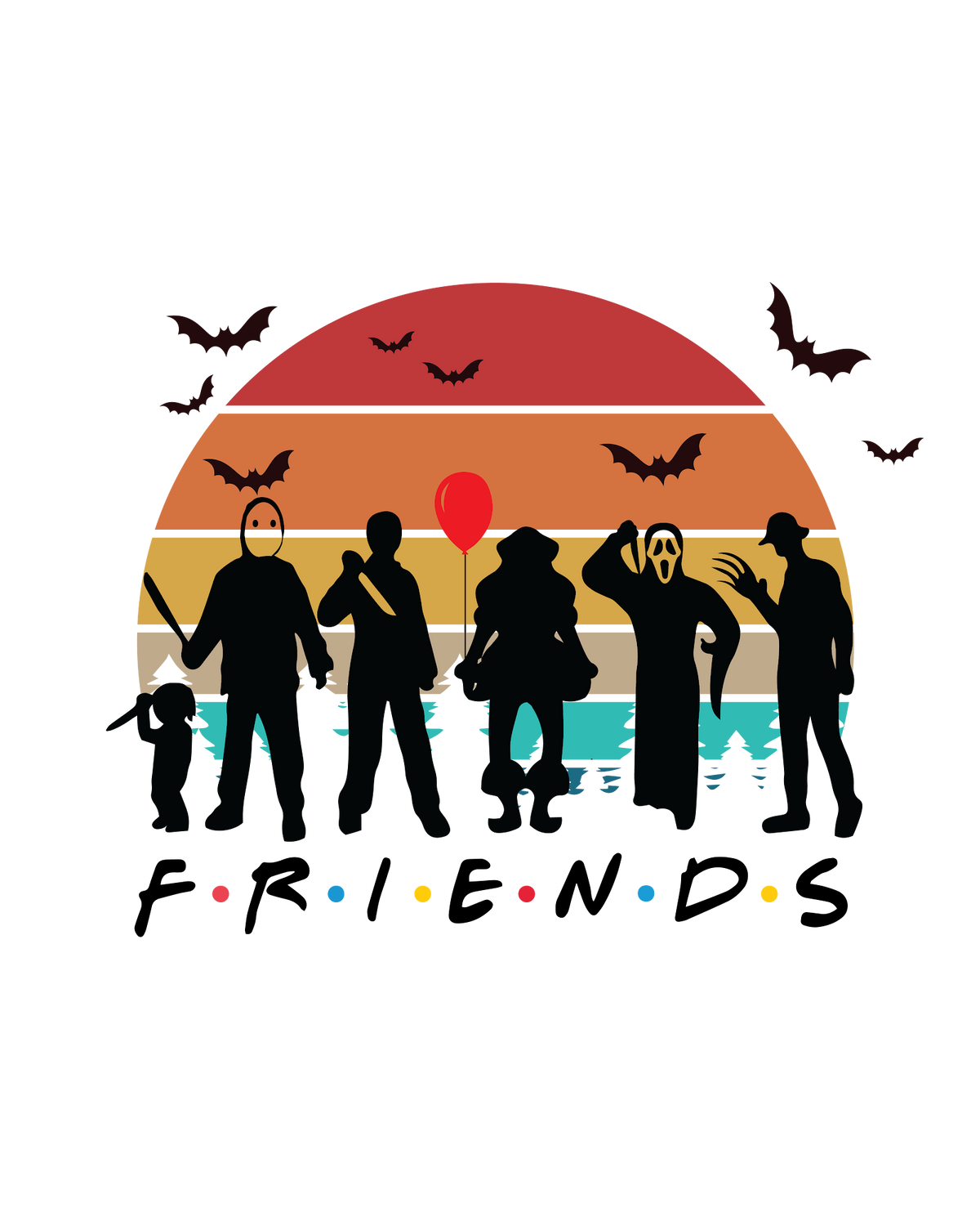 Halloween DTF transfer design