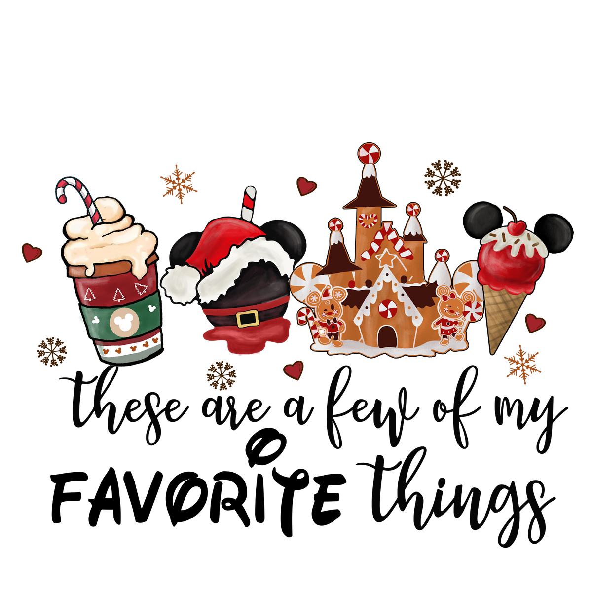 Christmas DTF transfer design