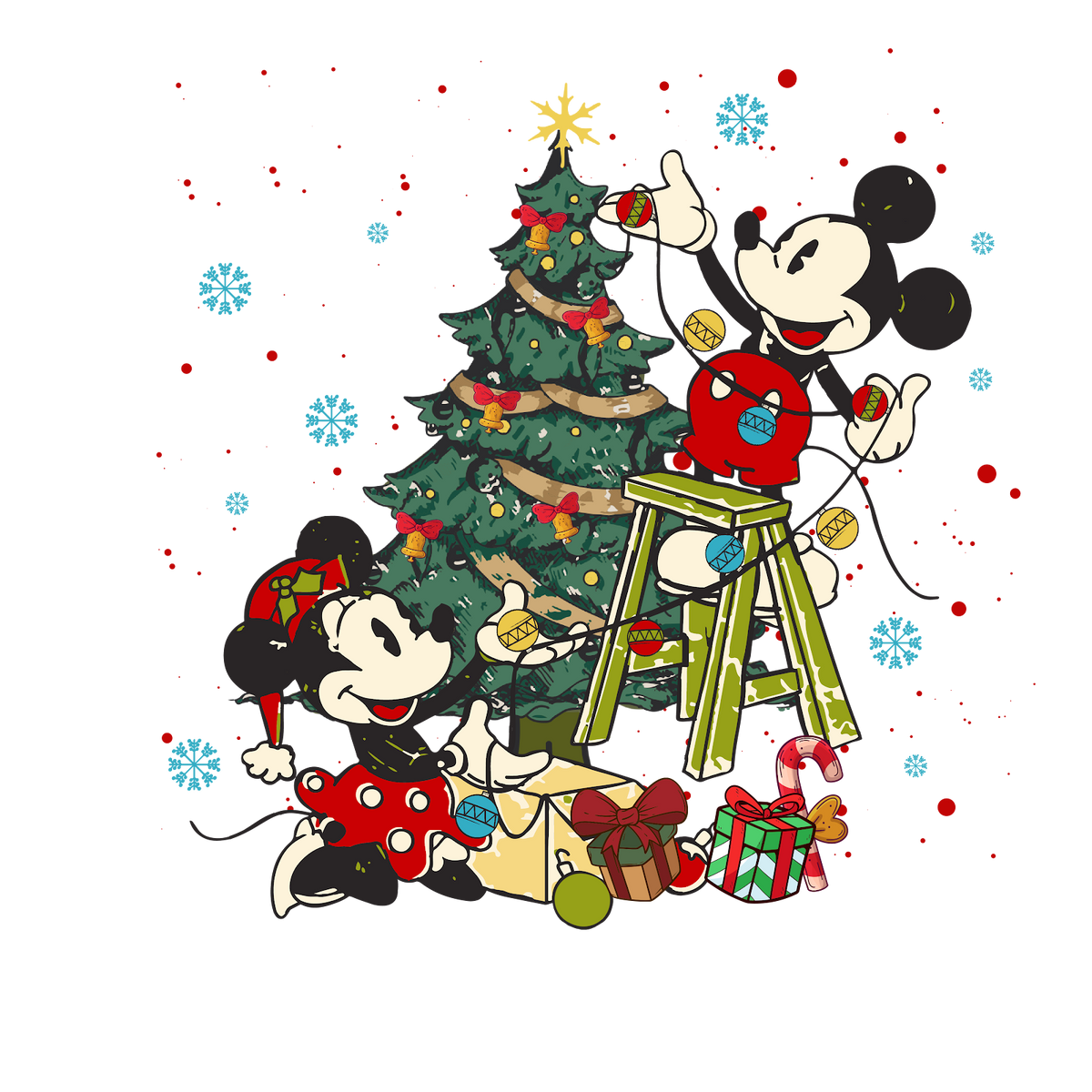 Christmas DTF transfer design