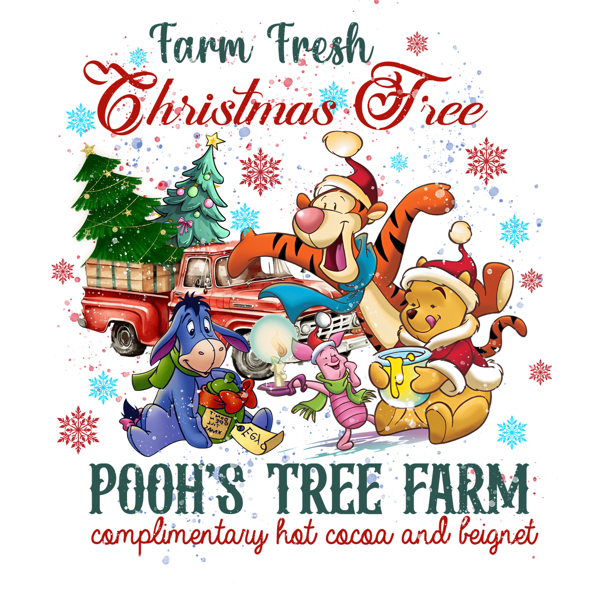Christmas DTF transfer design