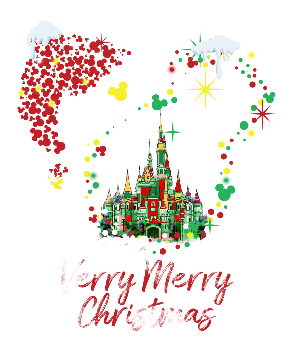 Christmas DTF transfer design