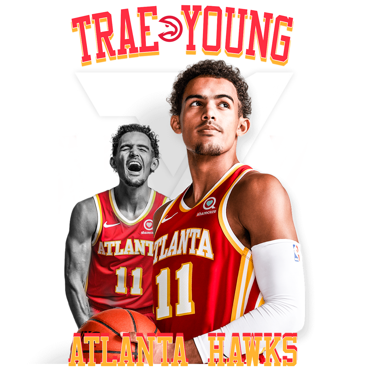 Basketball DTF transfer design