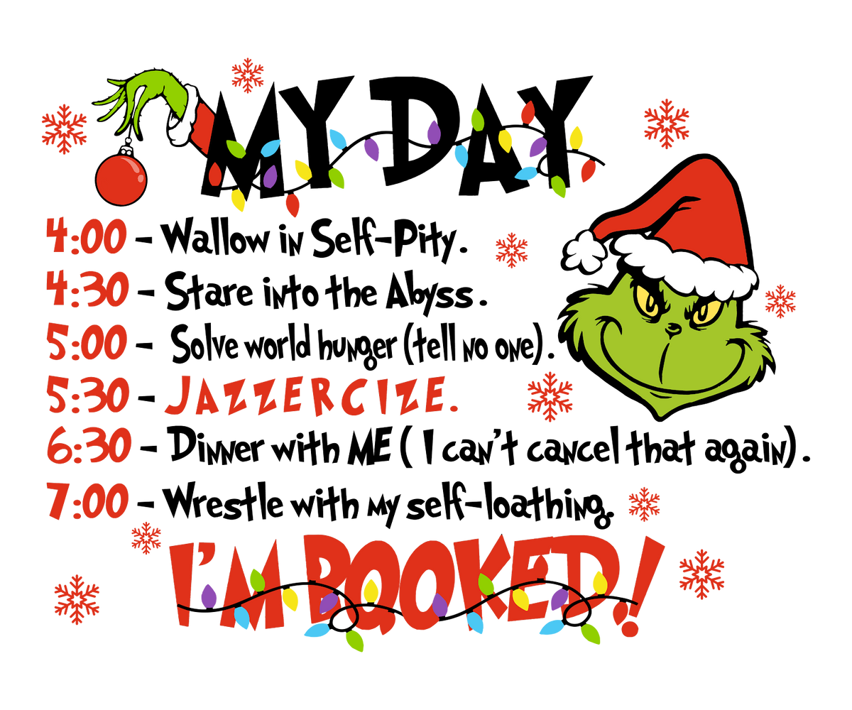 Grinch Christmas DTF transfer design