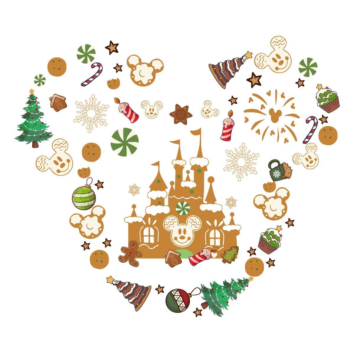 Christmas DTF transfer design