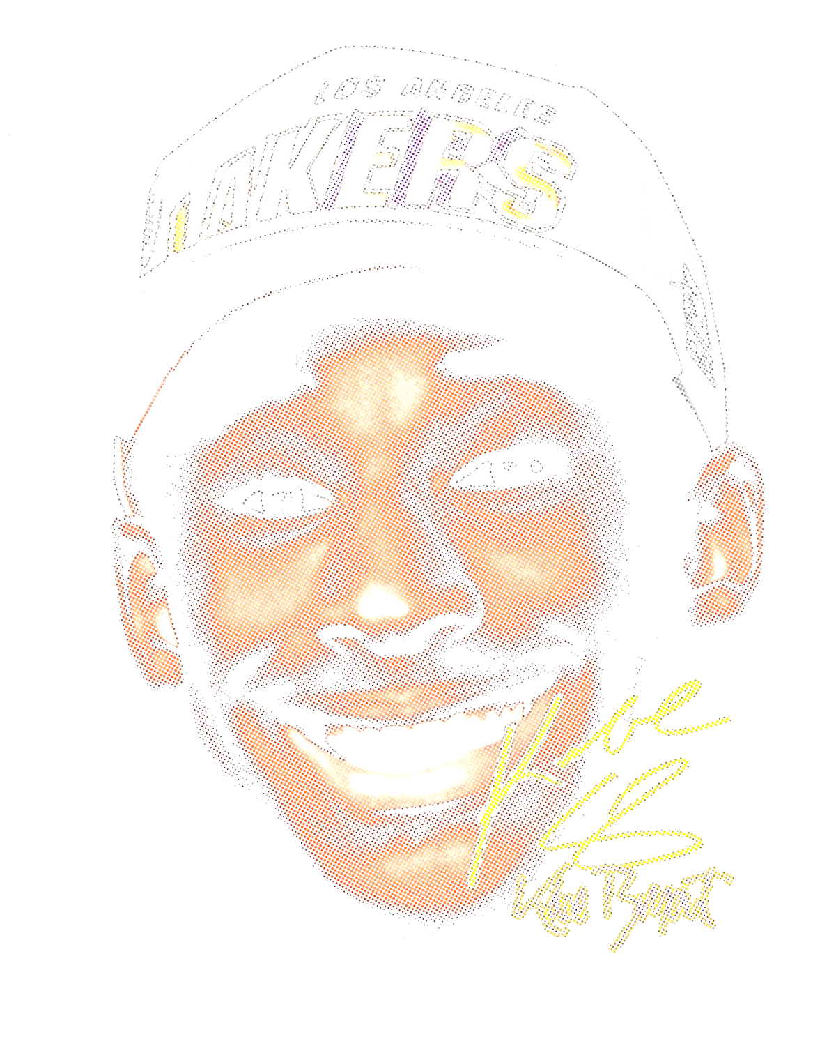 Halftone DTF transfer design